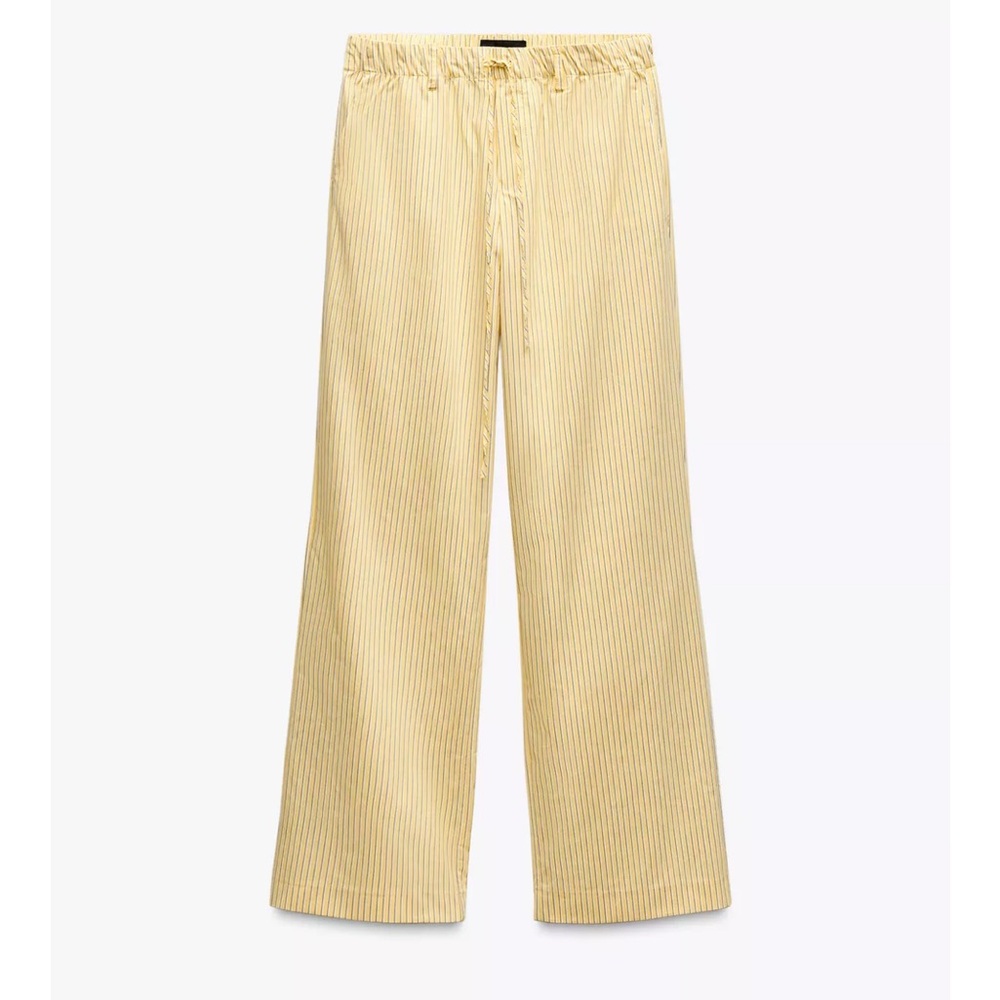 Zara Yellow Striped Pants
